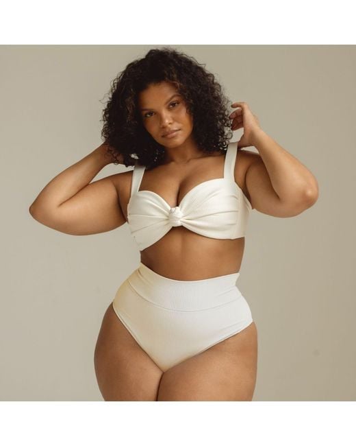 Montce Natural Cream Rib Hayden Bikini Top