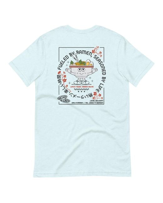 Anchor and Crew Blue Ice Ramen House Dial-A-Local Organic Cotton T-Shirt