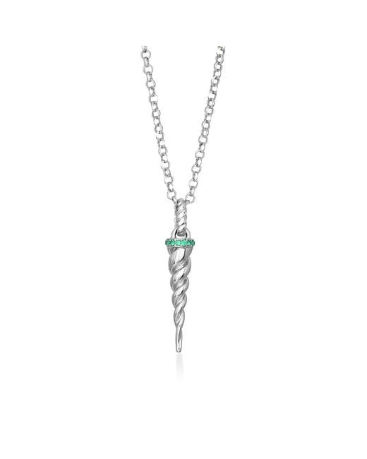 Myrto Katramadou Jewellery Metallic Unicorn Whisper – Necklace 925 Emerald