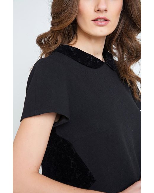 Conquista Black Lace Detail Dress