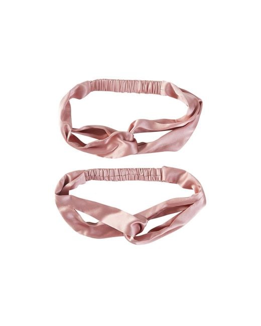 Soft Strokes Silk Pink Pure Mulberry Silk Turban Style Headband