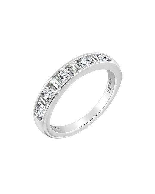 Diamonbliss White Embellished With Swarovski One Carat Mixed Cut Eternity Ring