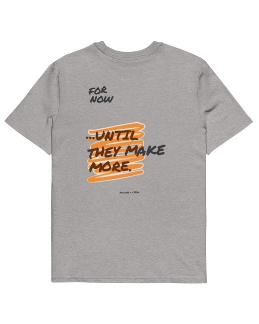 Anchor and Crew Gray Heather Limited Edition Annotations Organic Cotton T-Shirt