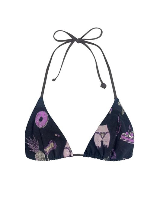 GeeGee Collection Black Verano Bikini Top