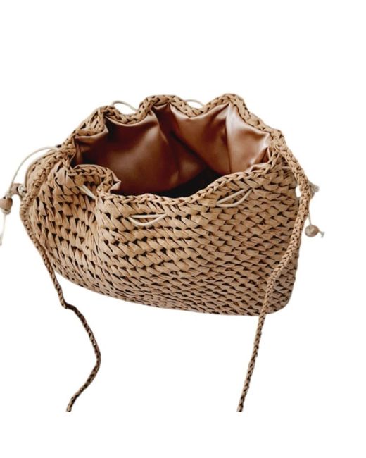 Springmoonatelier Natural Neutrals Handmade Cream Raffia Shoulder And Crossbody Bag – Chic And Elegant