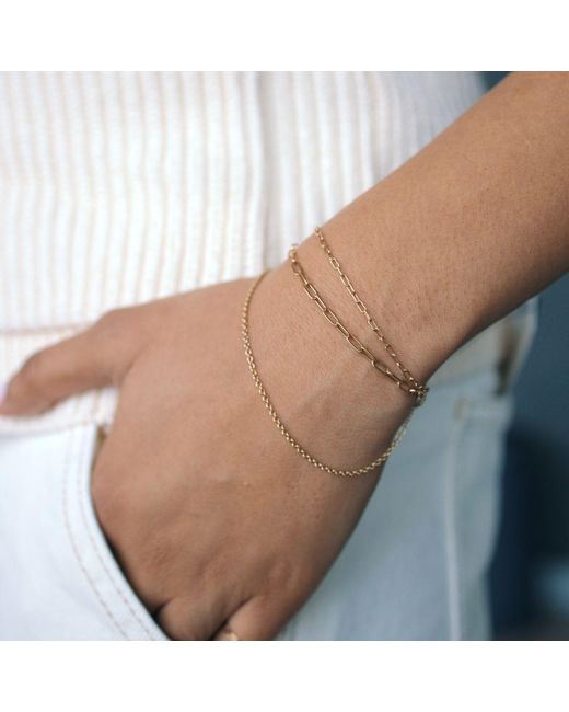 Herself Collections Metallic Fairmined Bleeker Street Chain Bracelet