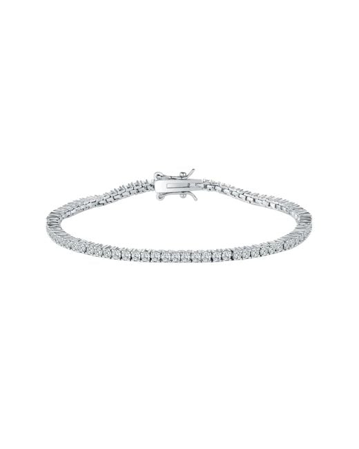 Spero London Metallic Sterling 2Mm Fine Tennis Bracelet