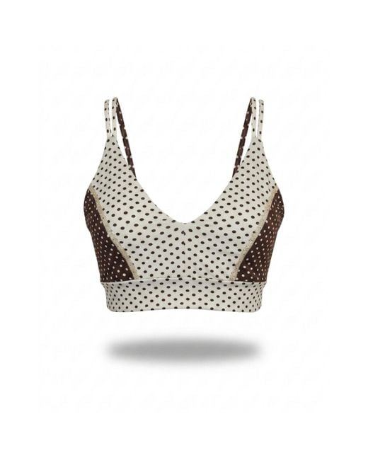 Befitnesslou Gray Bra Cb Polkadot & Off