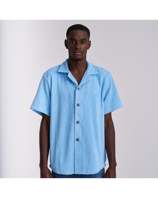 Little Mariner Blue Coastal Terry Shirt for men