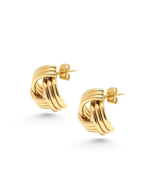 Nialaya Metallic Knot Earrings