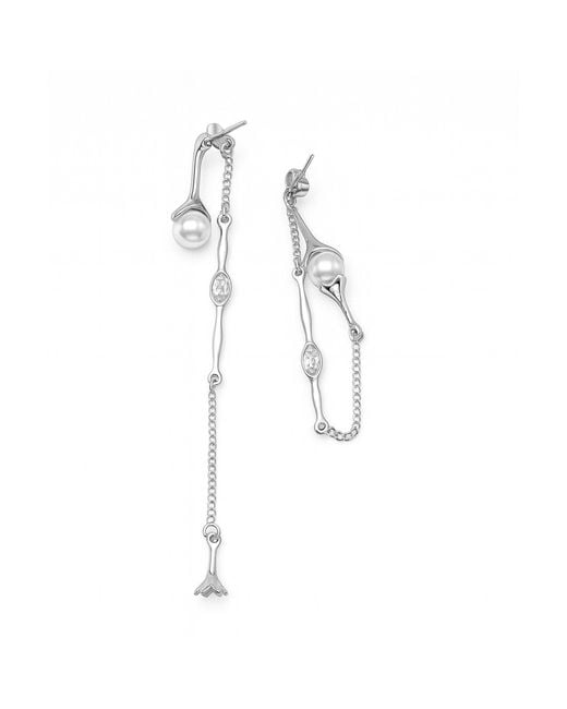 Mymokondo White Linea Earrings