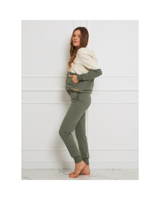 Oh!Zuza Gray Two Colours Zip Hoodie Tracksuit Top