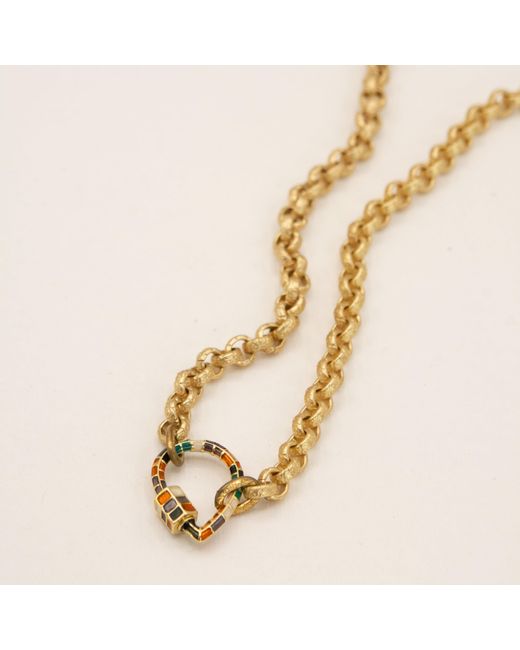 Alexie of Athens Metallic Portal Carabiner Charm Chain