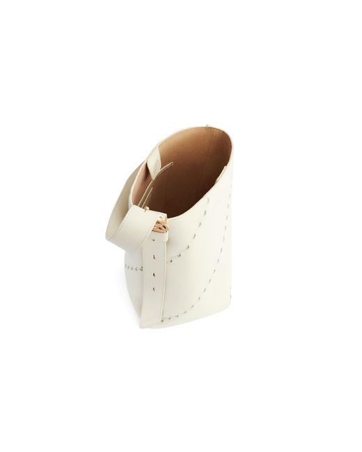 Orange Cube White Mosaic Slouch Tote