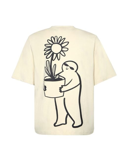 The Gt Atelier Natural Neutrals Graphic T-Shirt for men