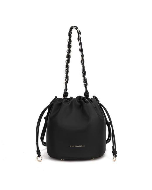 Mkf Collection - J'omor Black Paityn Bucket Bag