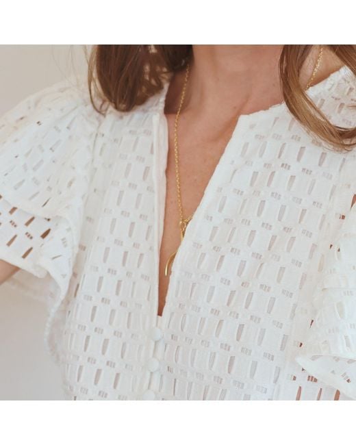 Linda Fiore Metallic Swirl Necklace