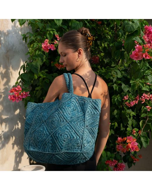 Zanatany Concepts Blue Nico- Jeans Tote Bag