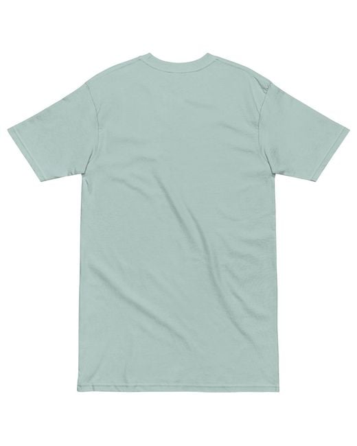 Anchor and Crew Blue Ice Gustatory Originals Coffee & Croissant Heavy Cotton T-Shirt