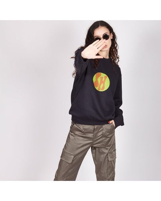 SOHUMAN Blue Guer Organic Cotton Sweatshirt