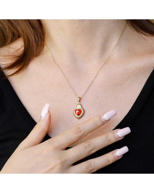 Vanimy White Nova Heart Necklace