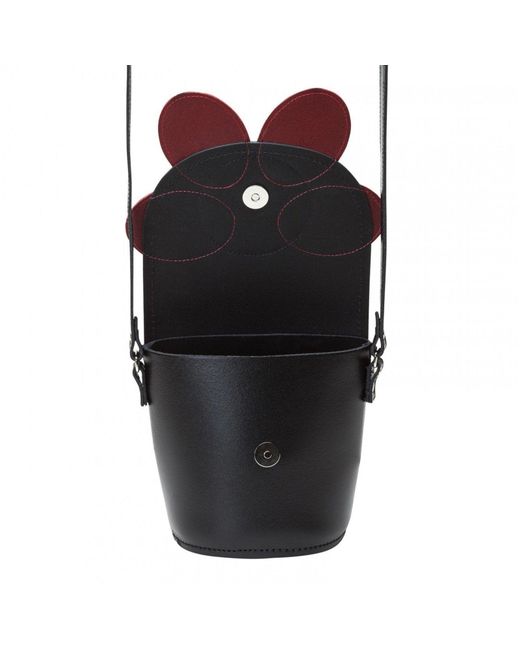 Zatchels Red Handmade Leather Daisy Barrel Bag