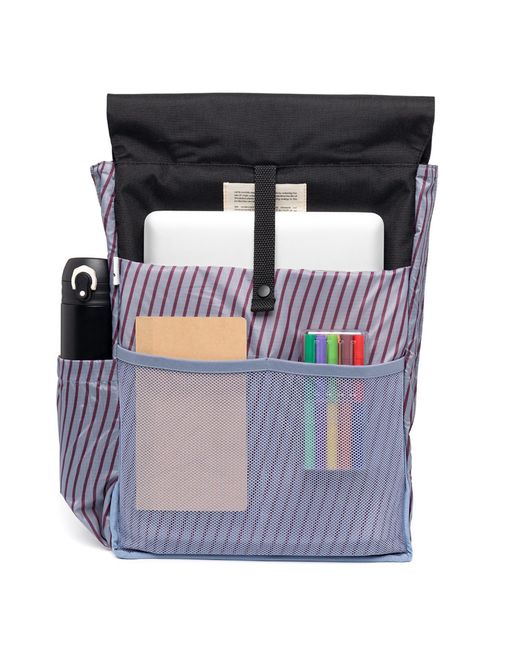 Lefrik Black Handy Backpack Stripes