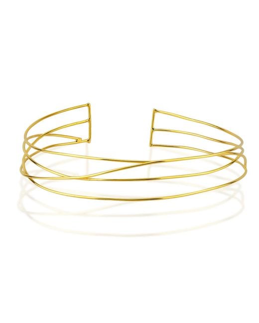 LINYA JEWELLERY Metallic Geometric Choker