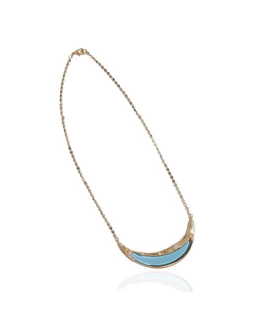 Rare Matters Jewelry Metallic Sparkles Curved Bar Pendant Necklace