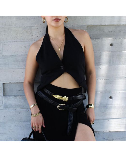 Indigolush Black Monmouth Belt