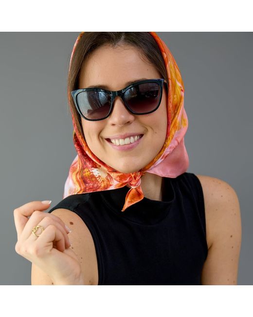 Josie's Editions Orange Crimson Currents Classic Square