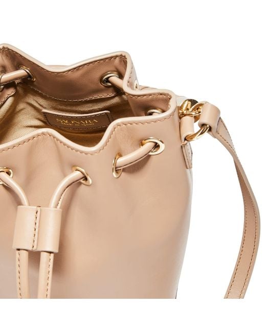 Saonara Brand Brown Neutrals Bucket Bag Moka Leather