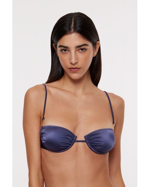 Bianca Resortwear Blue Gala Bikini Top