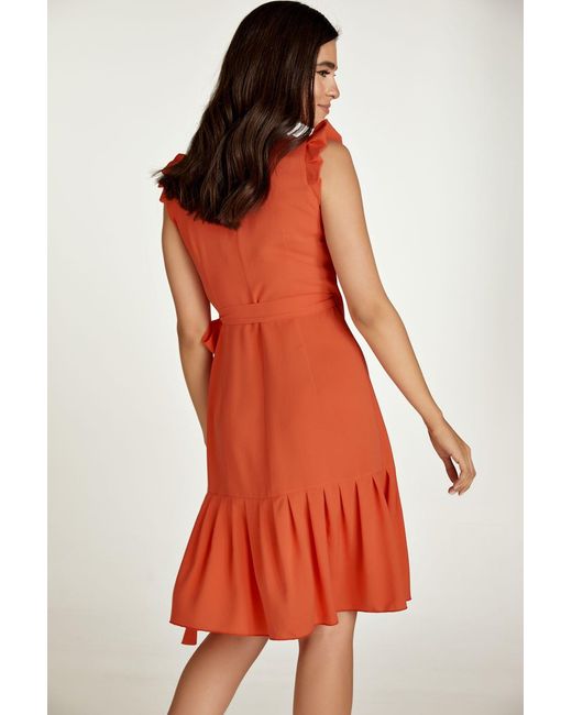 Conquista Red Wrap Dress