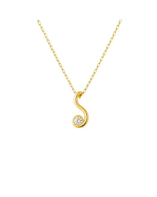 Lily Flo Jewellery Metallic The Shape Of Momentum Diamond Necklace