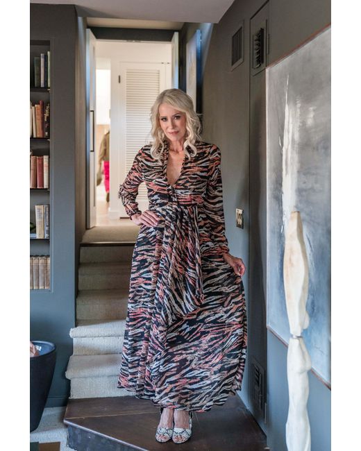 Jennafer Grace Brown Triana Tiger Minaret Dress