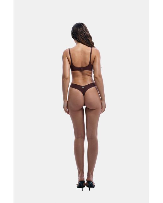 GOD SAVES QUEENS Brown Neutrals Second Skin Ultimate Push-Up Bra Espresso