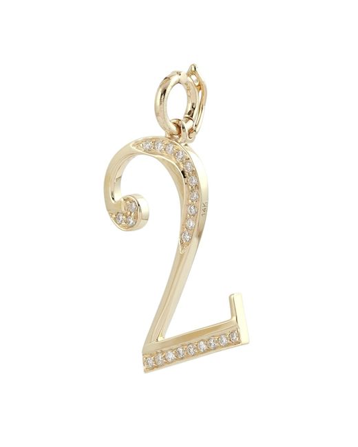 Artisan Metallic Diamond Number 2 Pendant