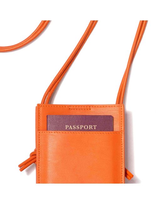 Naoa Orange Phone & Essentials Crossbody Bag Tangerine