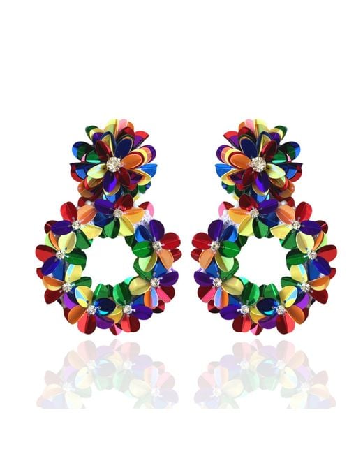 PINAR OZEVLAT Green Yasmine Hoops