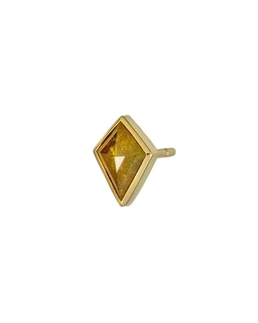 Rahul's Jewels Metallic Sanctum Aether Earring Single -14 Karat With Genuine Diamond