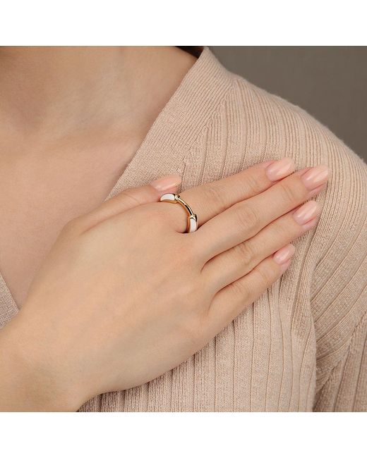 Arte Madrid Metallic Toggle Sculpted Dome Ring