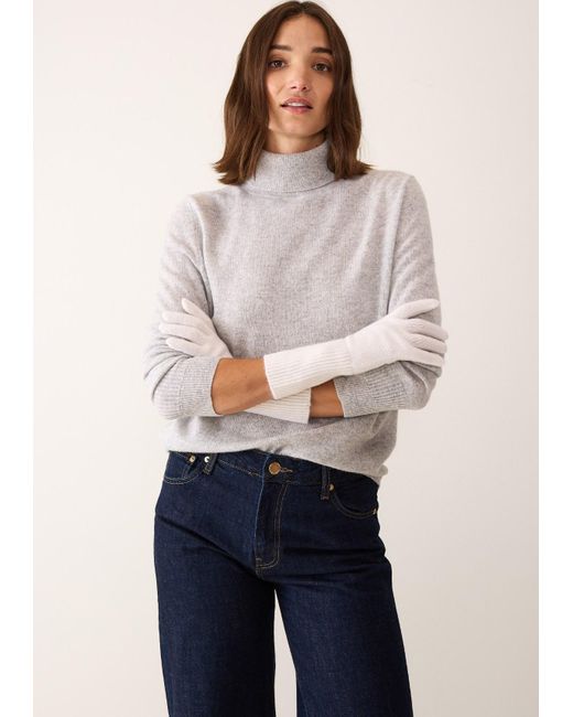 Loop Cashmere Cashmere Glove in Natural | Lyst UK
