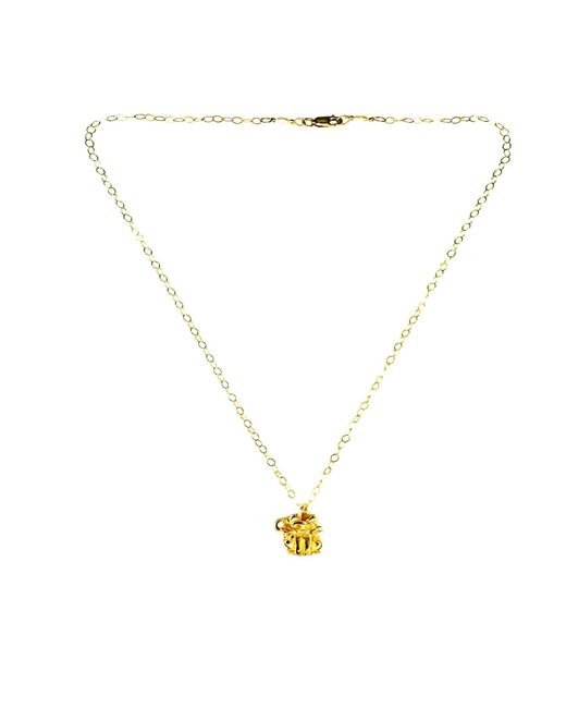 Lexi Jewelry Metallic Whiskers Cat Charm Necklace