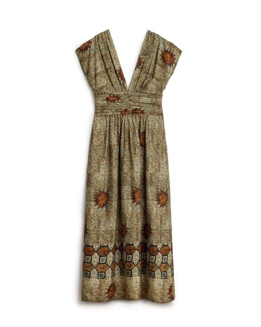 Nocturne Green Patterned Maxi Dress