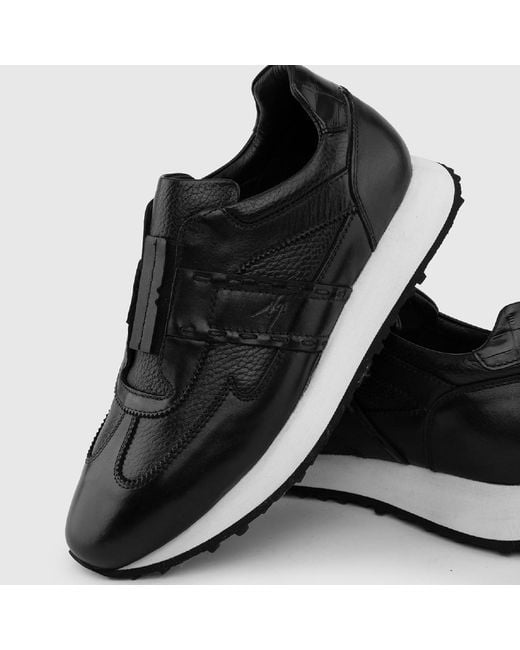 Ilvi Black Tord Leather Sneaker for men