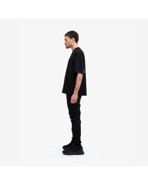 PLACE OF ELMS Black The Jungle T-Shirt for men