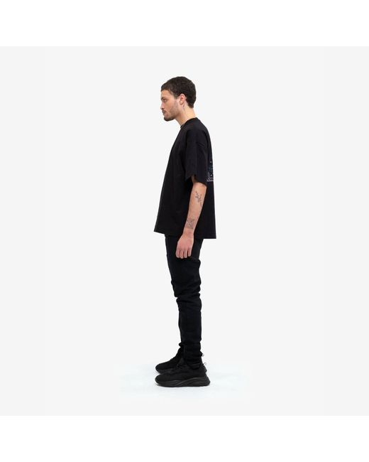 PLACE OF ELMS Black The Jungle T-Shirt for men