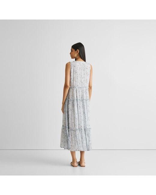 REISTOR Gray Perfect Resort Maxi Crepe Dress