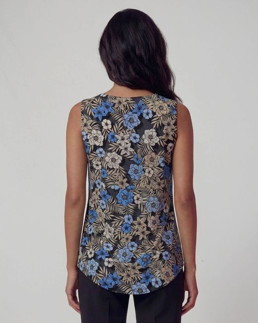 Lords of Harlech Blue Tina Tropical Mix Muscle Tank